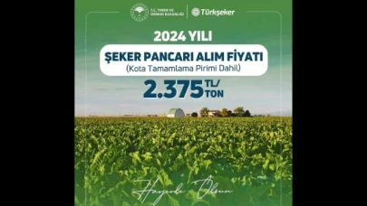 Şeker Pancarı Alım Fiyatı Açıklandı!