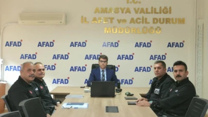 Amasya AFAD'dan Vali Bakan'a detaylı brifing