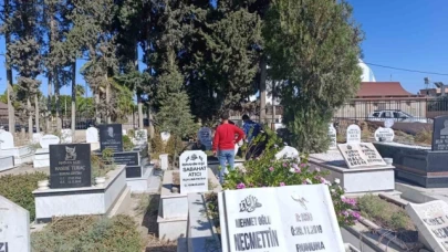 Bir kişi mezar başında hayatını kaybetti