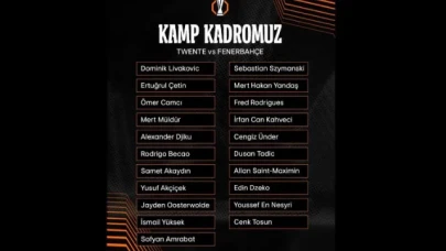 Fenerbahçe'nin, Twente maçı için kamp kadrosu belli oldu
