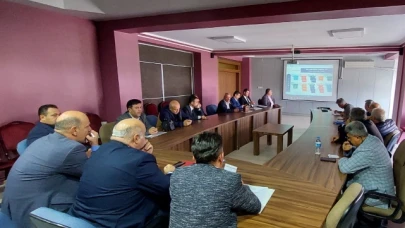 Gültekin başkanlığında değerlendirme toplantısı yapıldı