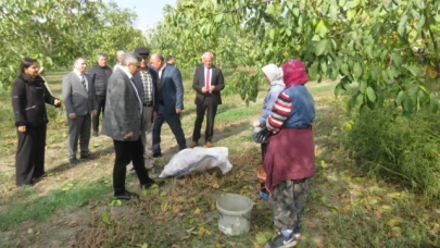Karaaslan, bahçe ve ceviz üretim tesisini ziyaret etti