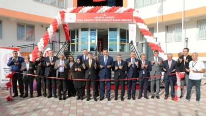 Merzifon'da Engelli Bakım Merkezi törenle açıldı