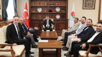 Merzifon TSO'dan Bakan'a hayırlı olsun ziyareti