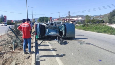 Otomobil takla attı: 2 yaralı