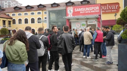 Samsunsporlu taraftarlardan Fenerbahçe maçına yoğun ilgi