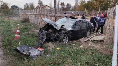 Amasya'da otomobil takla attı: 4 yaralı