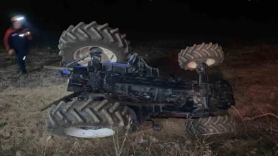 Amasya'da traktör devrildi: 1 yaralı