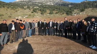 Bakan Sulama Göleti'nin açılışını gerçekleştirdi