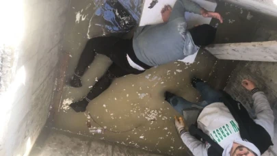 Çalıştığı inşaattan beton zemine düşen işçi yaralandı