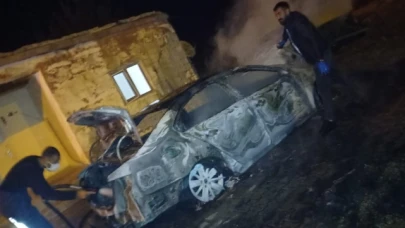 Cinnet getiren baba, oğlu ve damadını yaralayarak otomobilini yaktı