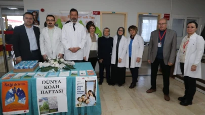Dünya KOAH Haftası kapsamında stant kuruldu