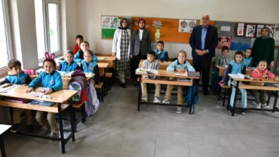 Güneş köy okulunda öğrencilerle buluştu
