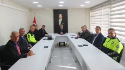 Merzifon'da İlçe Trafik Komisyonu Toplandı