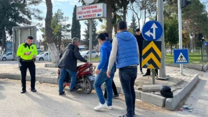 Otomobil ile motosiklet çarpıştı: 1 yaralı