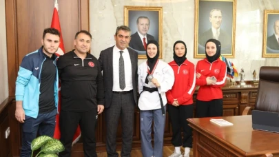 Uzun, Türkiye 2'ncisi Geçdoğan'ı misafir etti