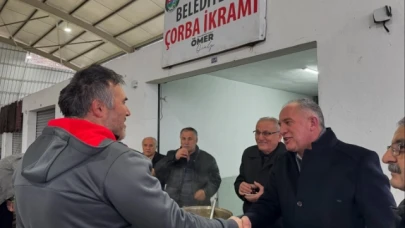 Başkan Özalp'ten esnafa sıcak çorba dağıtımı