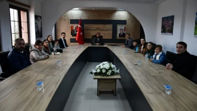 Özel eğitim öğrencilerinden Kaymakam Güneş'e Ziyaret