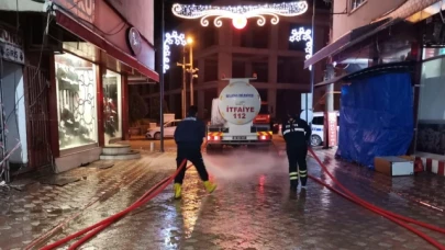 Suluova’ da yıkım sonrası temizlik