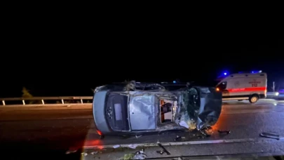 Takla atan otomobilde 1 kişi yaşamını yitirdi!