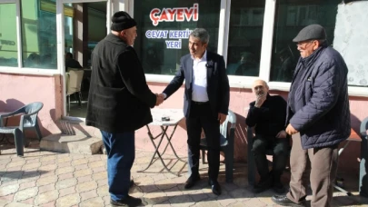 Uzun'dan esnaf ziyareti