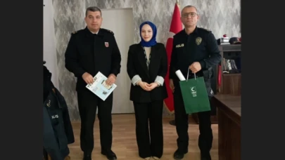 Yeşilay'dan Terbıyık ve Aykaç'a ziyaret