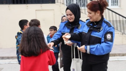 45 öğrenciye polislik mesleği anlatıldı