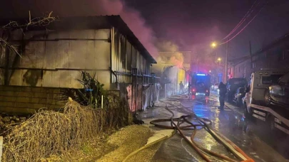 Alevlere teslim olan oto galeride 10 araç küle döndü