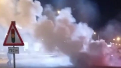 Amasya'da seyir halindeki otomobil alev topuna döndü