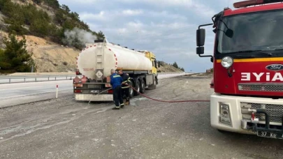 D100 korkutan tanker yangını