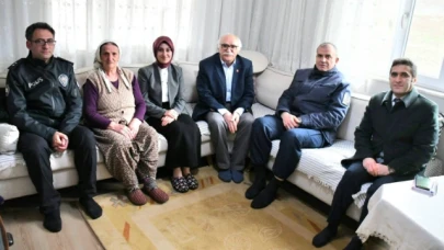 Güneş'ten şehit ve gazi ailelerine ziyaret