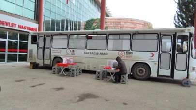 Merzifon'da kan bağışı kampanyası