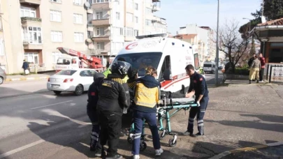 Motosiklet kazasında 1 kişi yaralandı