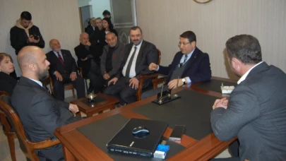 Şahin, Madeni Eşya Sanatkarları Esnaf Odası’nı ziyaret etti