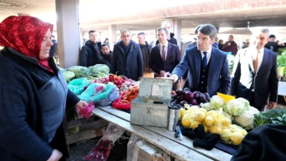 Vali Bakan Suluova Pazarında
