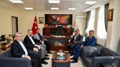 Yeni Müdür Ercan'a hayırlı olsun ziyareti