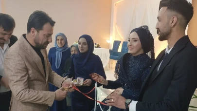 Yüzükleri Başkan Keleş kesti