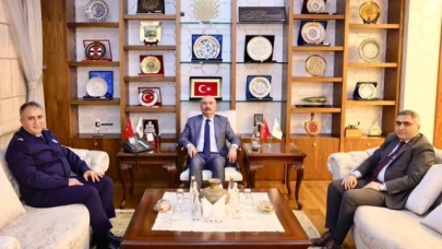 Karaaslan ve Serin'den Çalgan'a nezaket ziyareti