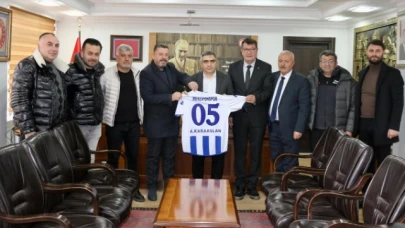 Merzifonspor Kulübü'nden Kaymakam Karaaslan'a ziyaret