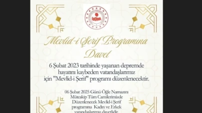 Mevlid-i Şerif Programına Davet