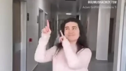 Sağlık çalışanlarından normal doğum için danslı paylaşım