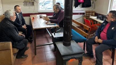 Sevindi özel halk otobüsü şoförlerini ziyaret etti