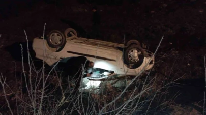 Takla akan otomobilden sağ çıktılar