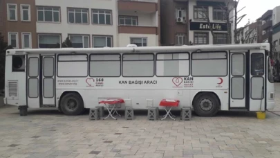 Türk Kızılay'ı Merzifon'da bağışçılarını bekliyor