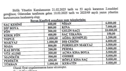 Bayan kuaförlerinde fiyatlara zam