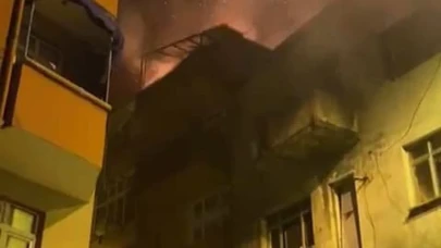Çatı katında yangın paniği