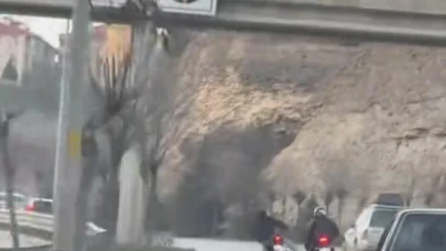 Motosikletlilerin tehlikeli yolculukları pes dedirtti
