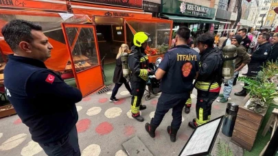 Fritöz az kalsın kafeyi yakıyordu