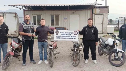 Motosiklet hırsızlığı şüphelileri kıskıvrak yakalandı
