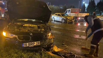 Trafik kazasında iki kişi yaralandı